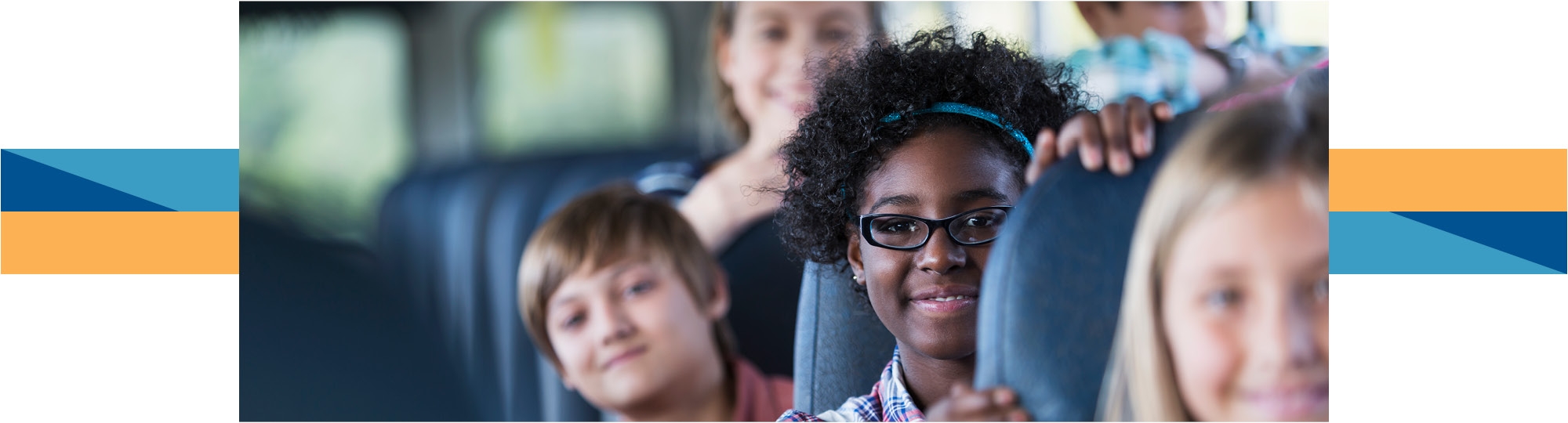 students on a bus